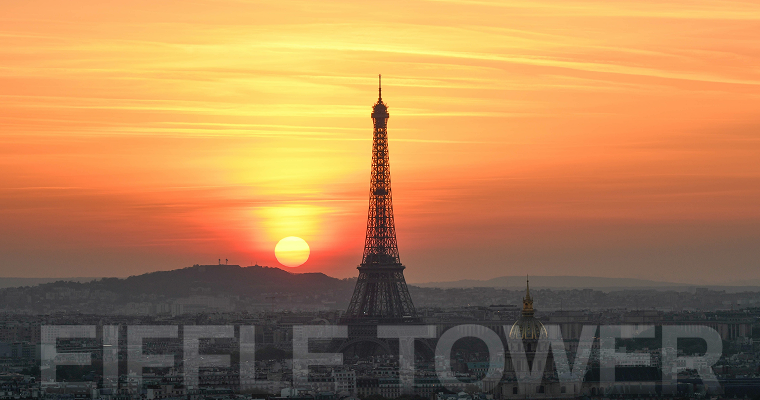 Eiffle-tower-at-sunset - travel about it